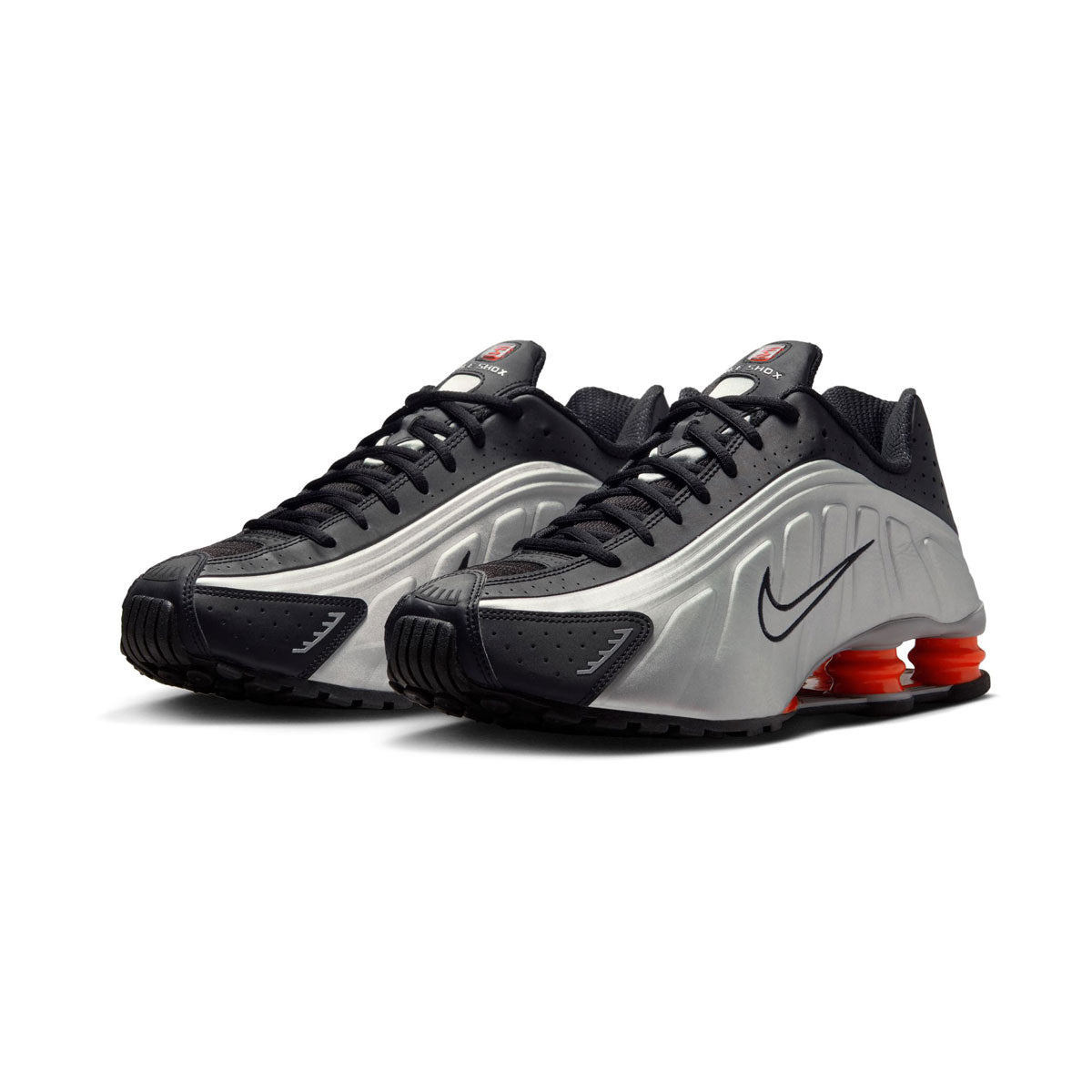 Shop Nike Shox R4 'Black Metallic Silver' Men's Shoes