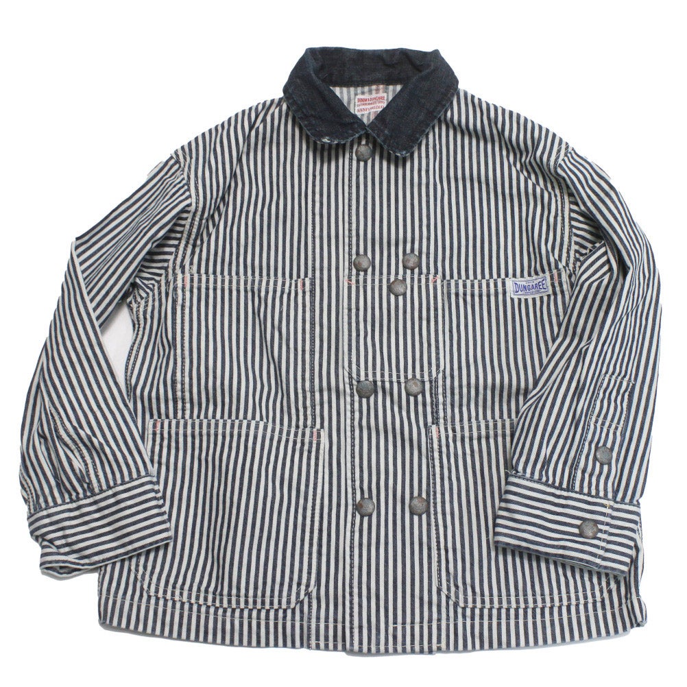 デニムアンドダンガリー] ヒッコリー カバーオール 4NV紺｜子供服の