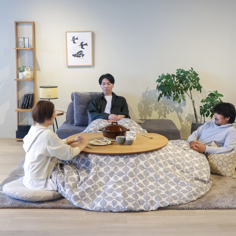 三島家具オリジナル】待望の新作こたつが登場！大福のこたつ - 丁寧な