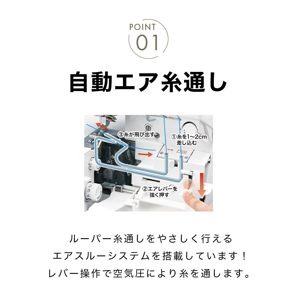 babylock ベビーロック 4本糸ロックミシン 衣縫人 BL501