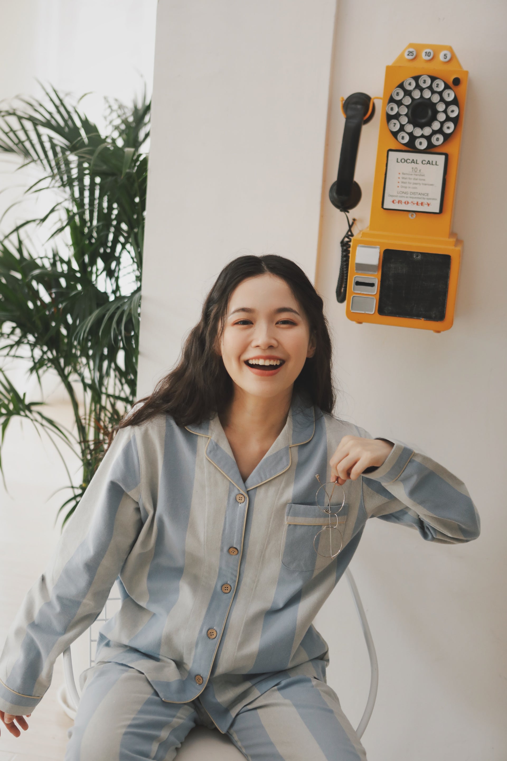 綿100% 【プレミアム ペアパジャマ】 長袖 襟付き 男女兼用 上下セット