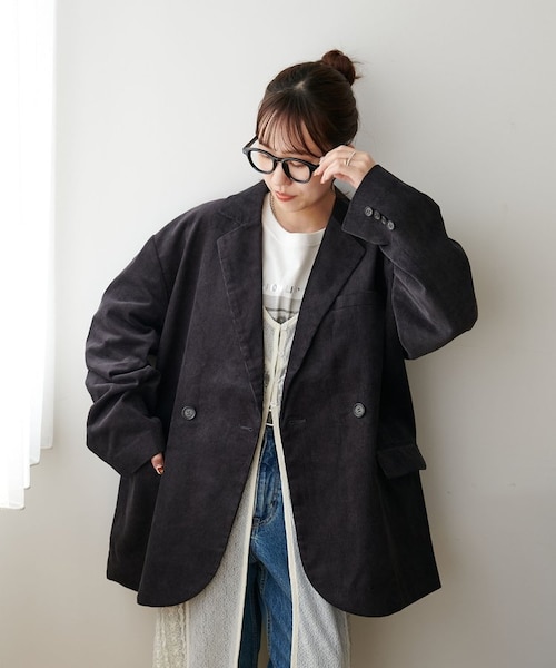 ユニセックス】コーデュロイWブレストジャケット｜ディスコートの通販