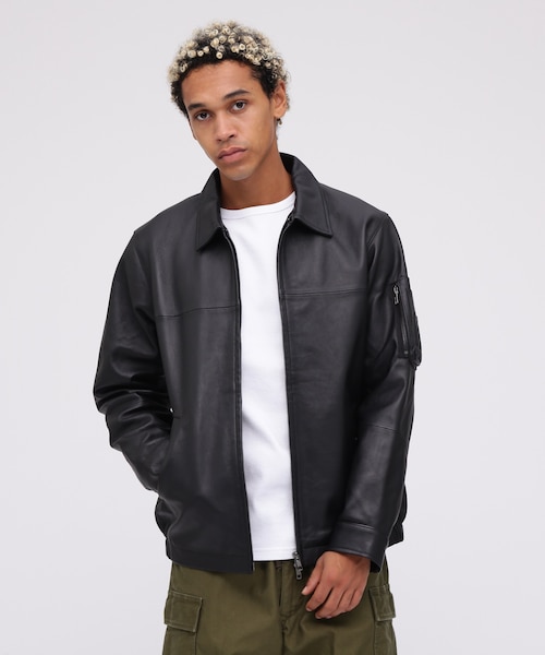 WEB&DEPOT限定》 LEATHER FLIGHT JACKET／レザーフライトジャケット