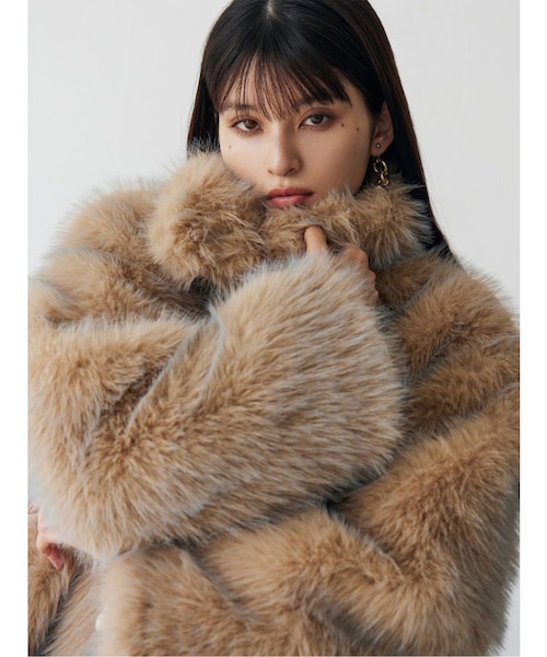 MIXフェイクファーブルゾン｜ムルーアの通販｜&mall（アンドモール