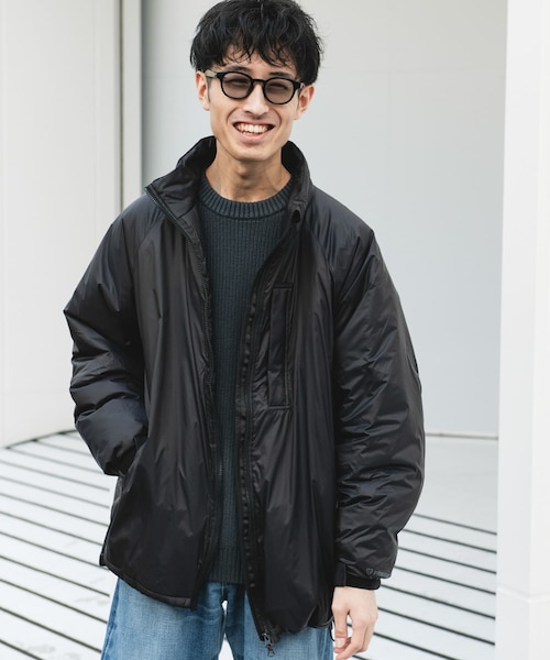 SHIPS any:〈軽量/撥水〉PERTEX(R) × PRIMALOFT(R) スタンドカラー