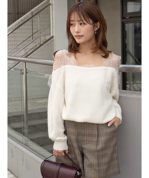 レーストリミングニットプルオーバー｜スナイデルの通販｜&mall