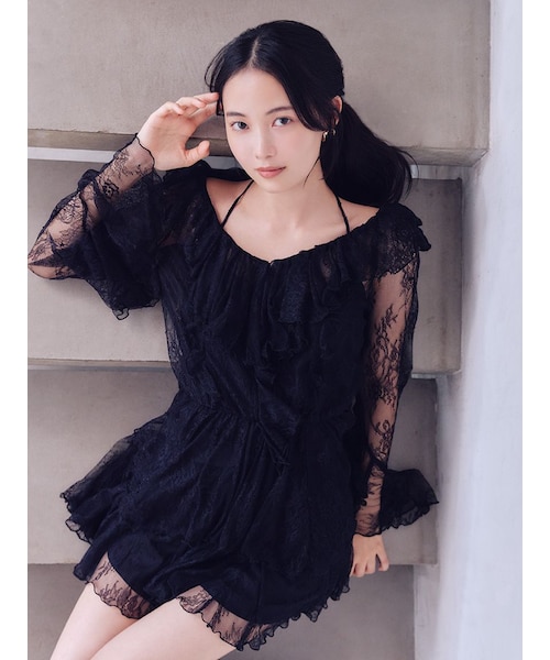 シフォンフリルミニコンビワンピース｜スナイデルの通販｜&mall