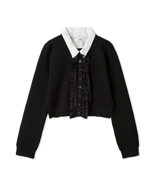 フリルニットカーディガン｜スナイデルの通販｜&mall（アンドモール