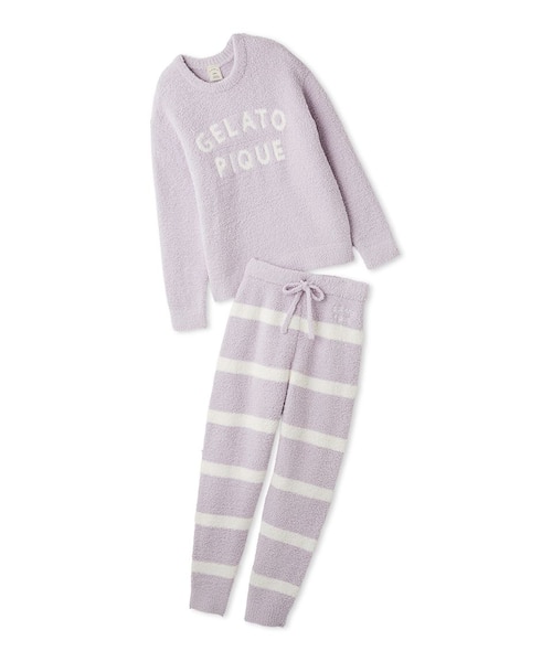 パウダーロゴジャガードプルオーバー＆ロングパンツセット｜ジェラート