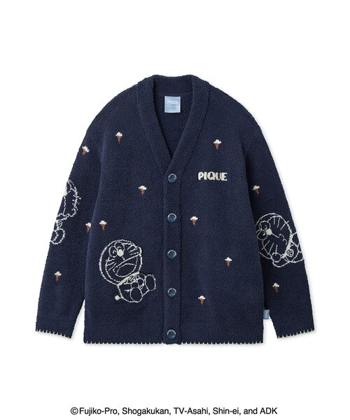 ドラえもん】【メンズ】ベビモコジャガードカーディガン｜ジェラート