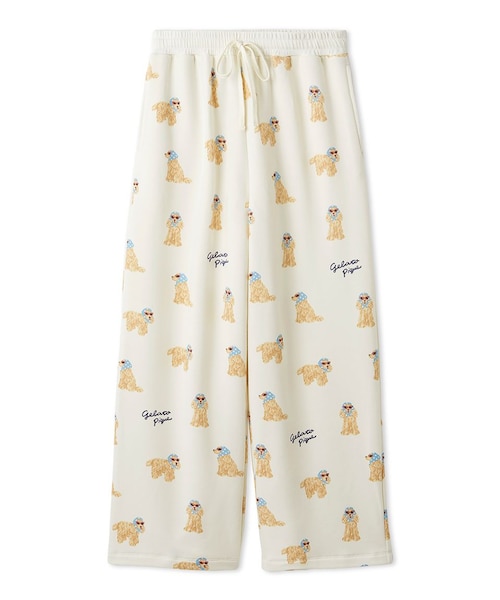 スカーフDOG柄ロングパンツ｜ジェラートピケの通販｜&mall（アンド