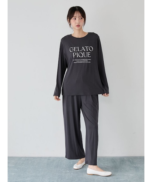レーヨンロゴロングパンツ｜ジェラートピケの通販｜&mall（アンド