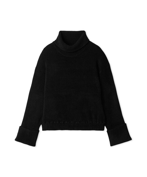 セットアップ対応】モールヤーンタートルニットプルオーバー｜ミラ