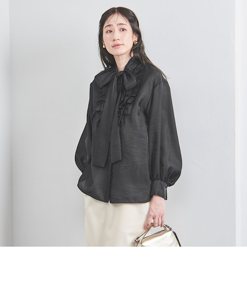 オーガンジー フリル＆ボウタイ ブラウス｜ユナイテッドアローズ