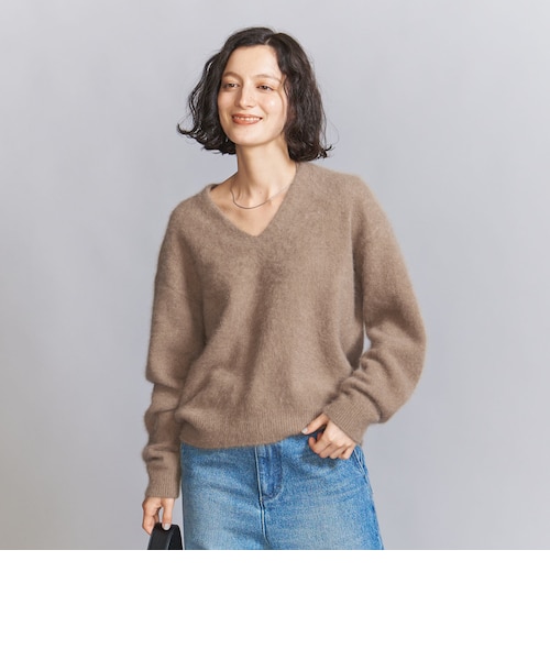 フォックスカシミヤブレンド Vネックニットプルオーバー｜ユナイテッド