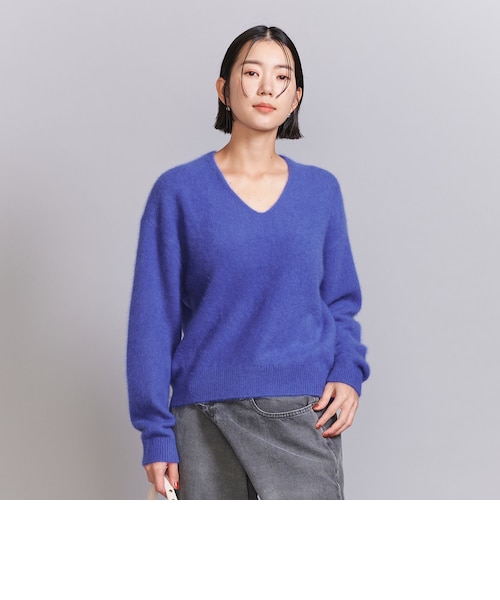 フォックスカシミヤブレンド Vネックニットプルオーバー｜ユナイテッド