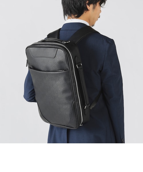 フェイクレザー 3WAY ブリーフバッグ（A4サイズ収納可能）｜ビームス