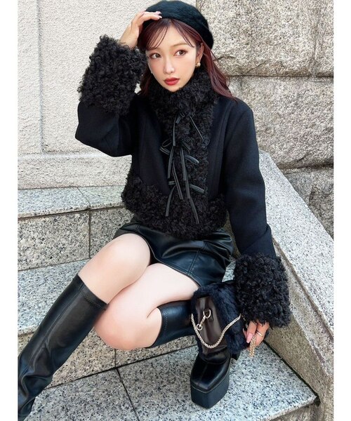 ポイントフェイクファーブルゾン｜リゼクシーの通販｜&mall（アンド