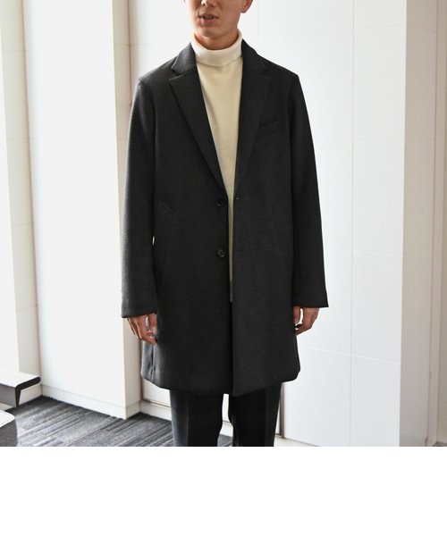 SHIPS:スーパー160'S メリノウール メルトン チェスターコート