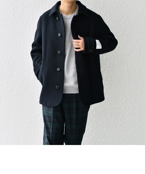 SHIPS any: PURE WOOL MELTON シングル Pコート◇｜シップスの通販
