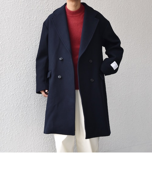 SHIPS:スーパー160'S メリノウール メルトン チェスターコート