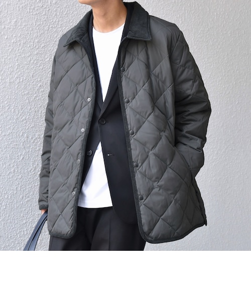 SHIPS any別注】TAION:〈手洗い可能〉ダイヤキルト ダウン ハーフ