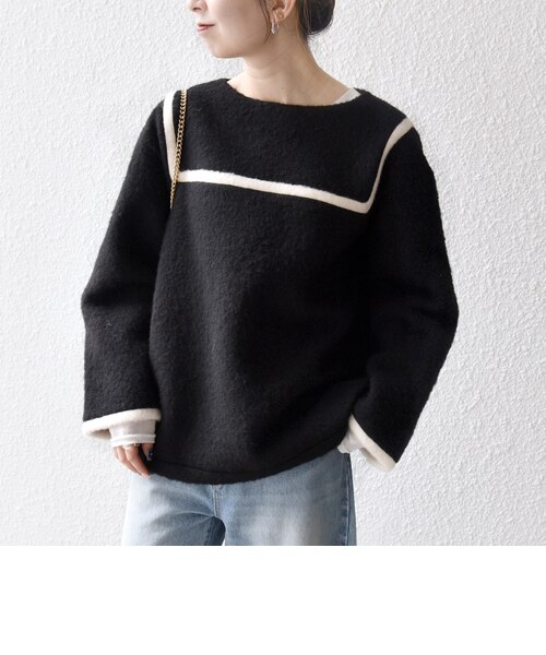 SHIPS any: バイカラー セーラー デザイン プルオーバー｜シップスの