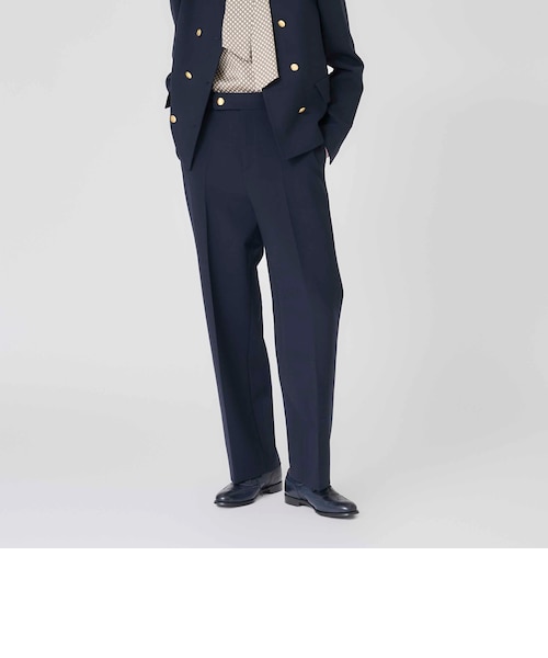 Nikkei magazine掲載】【ウォッシャブル/防シワ性】ウーステッドクリア