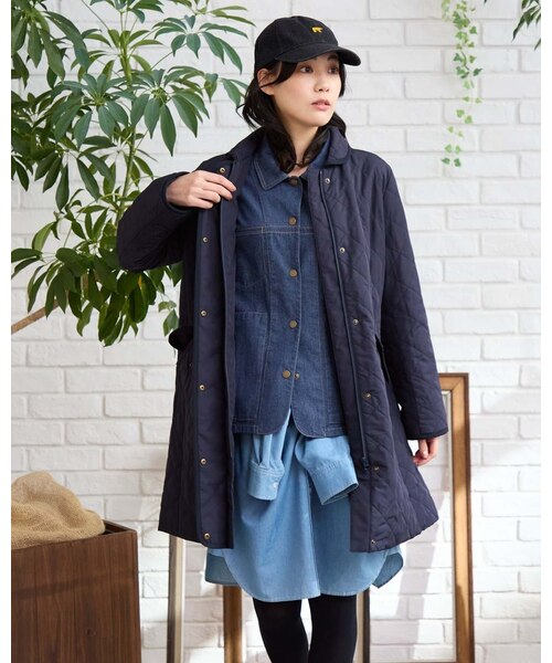 キルトロングコート｜ゴールデンベアの通販｜&mall（アンドモール