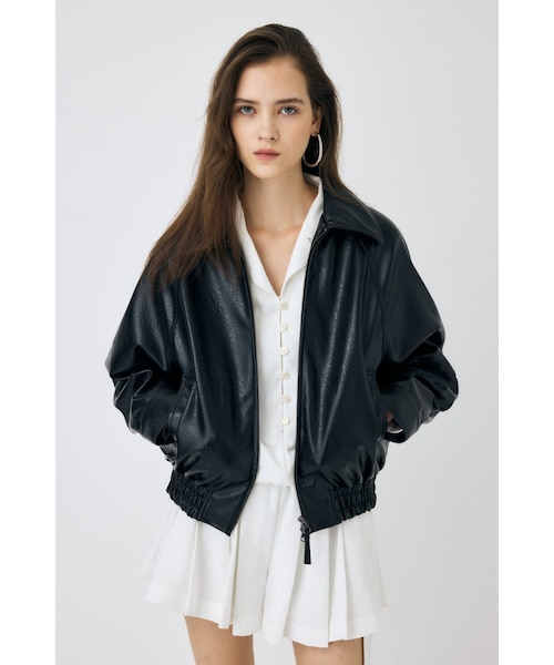 F／LEATHER GATHER ブルゾン｜マウジーの通販｜&mall（アンドモール