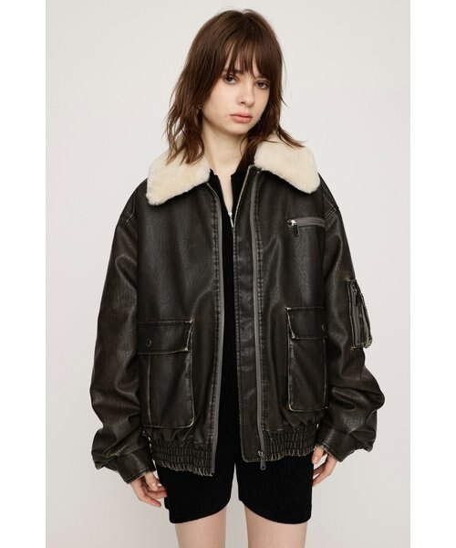 VINTAGE F／LEATHER S／ブルゾン｜スライの通販｜&mall（アンドモール