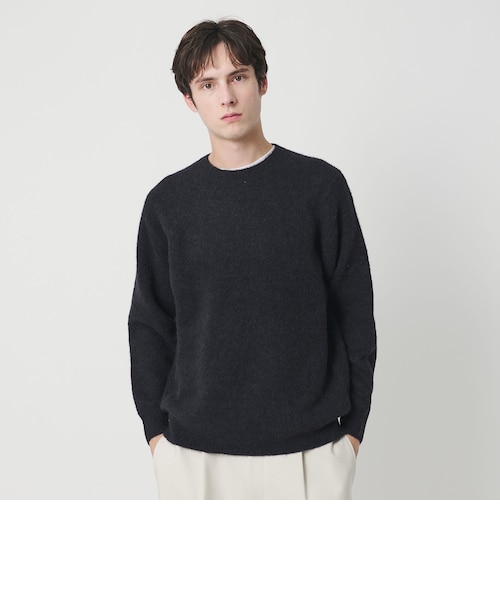 エアシャギー アルパカ クルーネック ニット｜ビューティー＆ユース