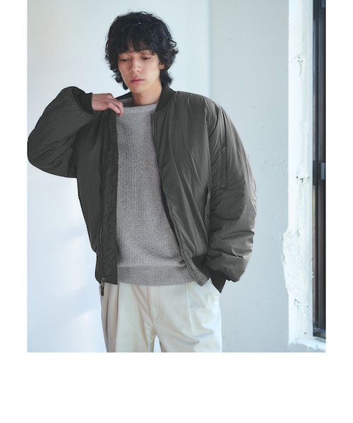 別注】＜ALPHA INDUSTRIES＞リバーシブル MA-1 フライトジャケット