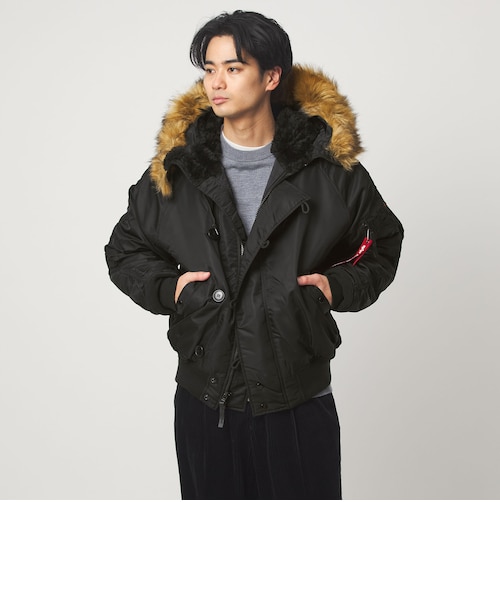ALPHA INDUSTRIES＞N-2B ショート フライトジャケット｜グリーン