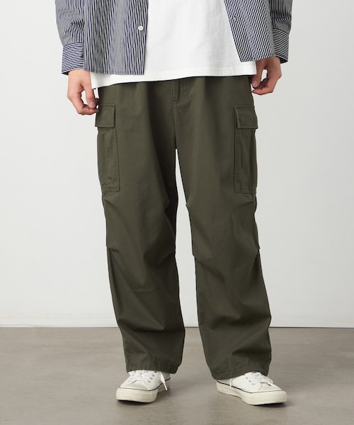 ツイルワイドカーゴパンツ｜パープルアンドイエローの通販｜&mall