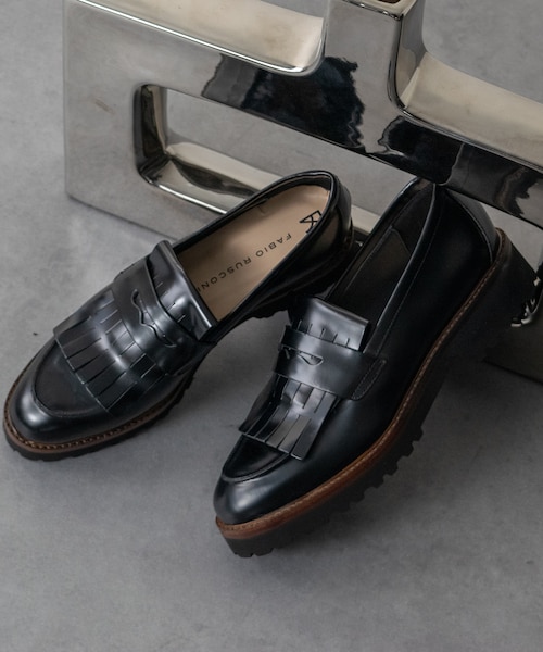 FABIO RUSCONI】タンクソールキルト付きローファー｜ブリジット