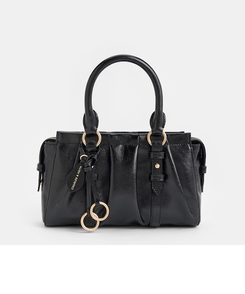 Britton ブリットン ルーシュドトップハンドルトートバッグ