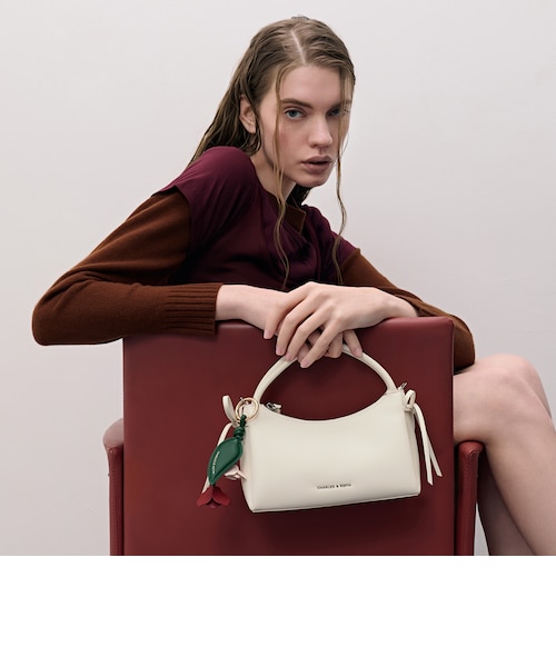 Hazel ヘーゼル ボウトップハンドルバッグ｜チャールズ＆キースの通販