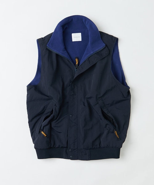 リバーシブル ナイロンフリースベスト｜フリークスストアの通販｜&mall