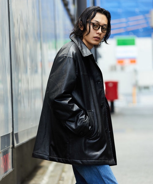 フェイクレザー カーコート｜フリークスストアの通販｜&mall（アンド