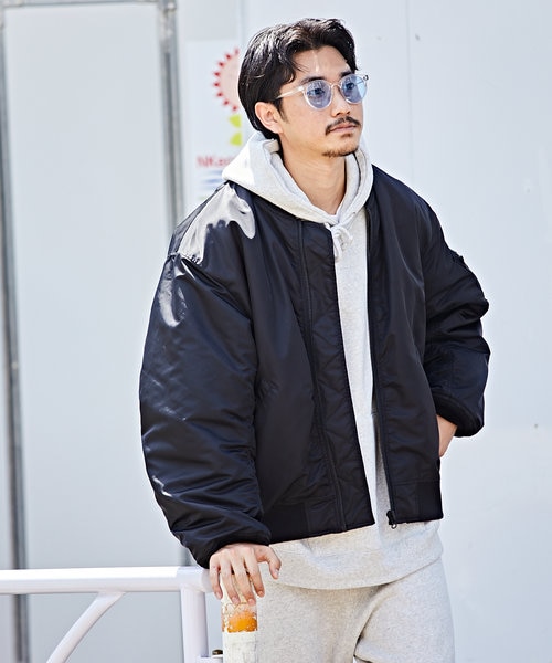 WEB限定 別注 ビッグシルエット MA-1/ナイロンジャケット｜フリークス