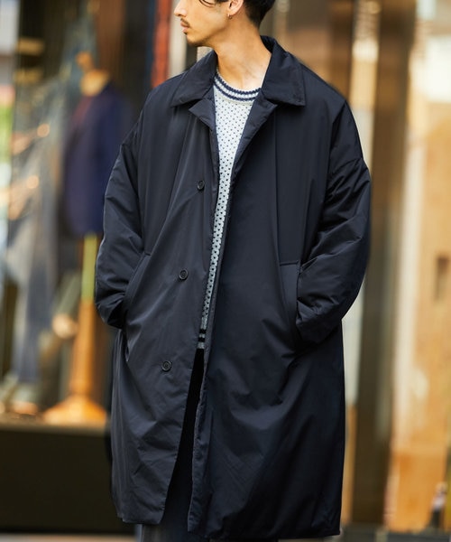 オーバーサイズ 中綿ステンカラーコート｜フリークスストアの通販