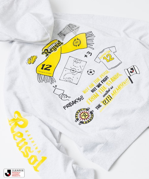 J.LEAGUE × FREAK'S STORE 別注SUPPORTERS ZIP HOODIE【柏レイソル