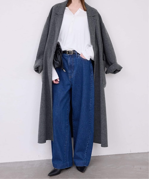 souple wool ダブルフェイスロングコート｜フォーワンセブン