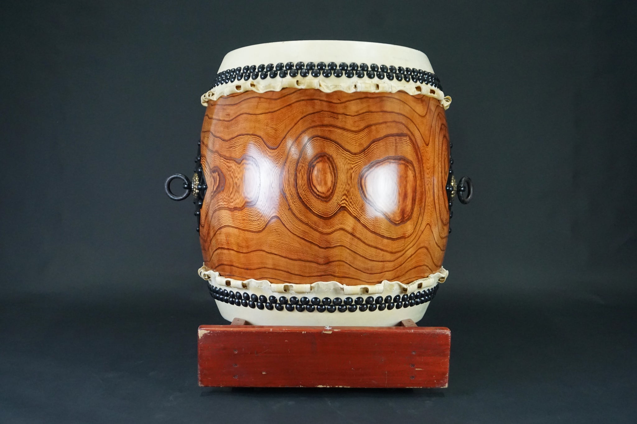 mura様 ご依頼商品 長胴太鼓 桶胴太鼓 斜め打ち太鼓台中古品③ mura様