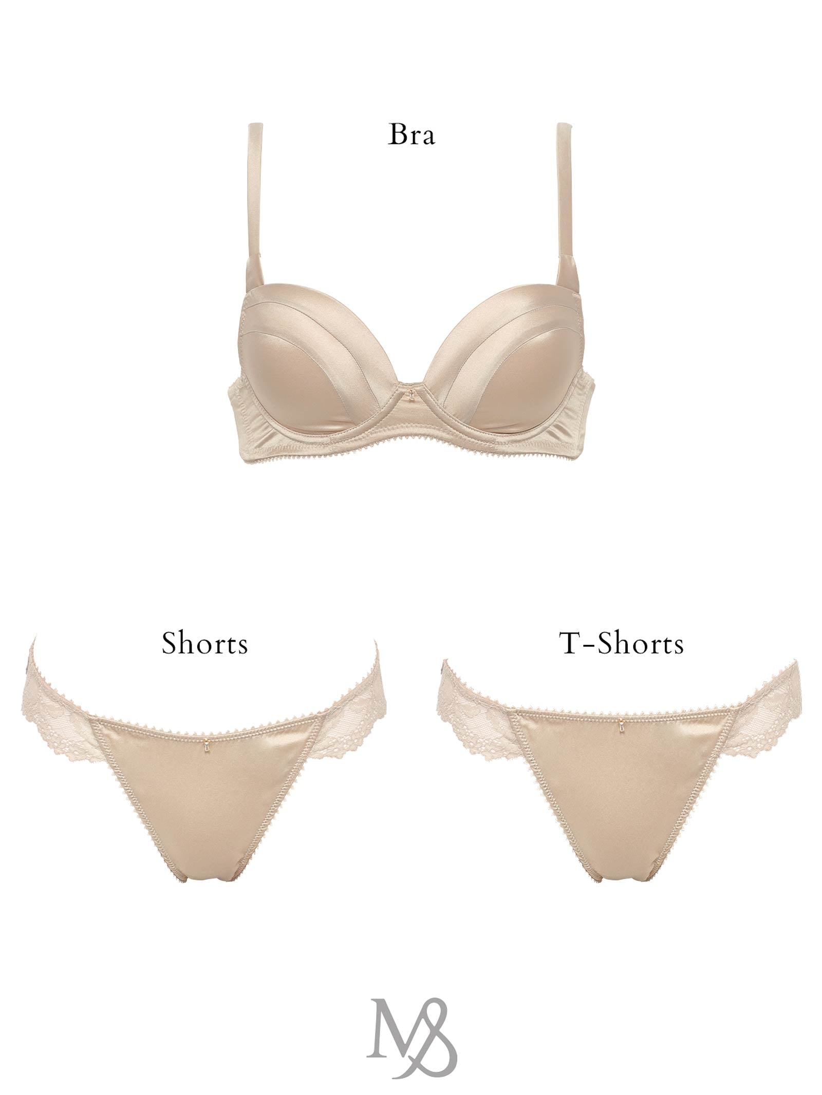 Silk Grace Bra シルクグレースブラ / GOLD | Mivera＆