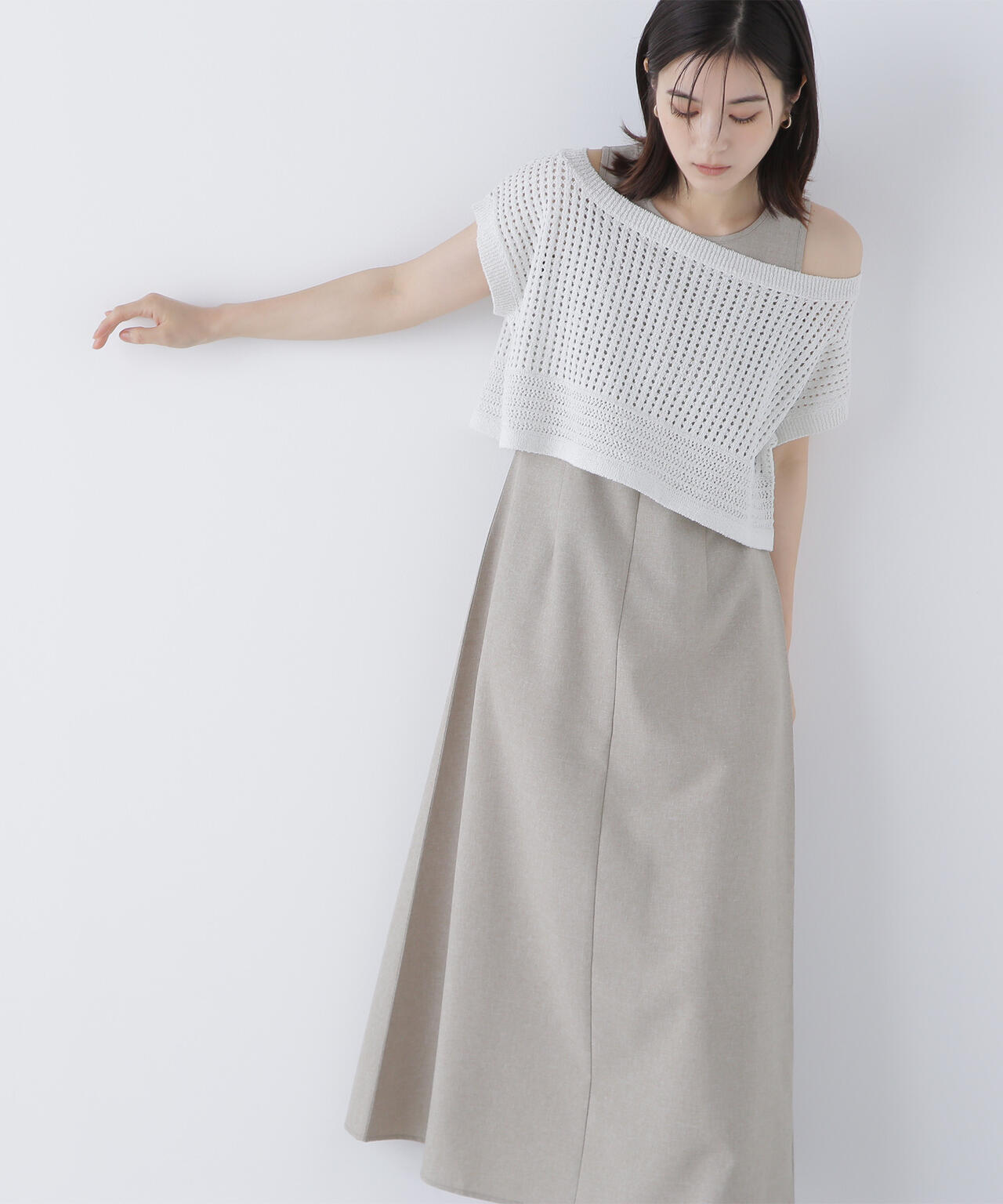 透かし編みニット＆アメスリワンピース | NATURAL BEAUTY BASIC