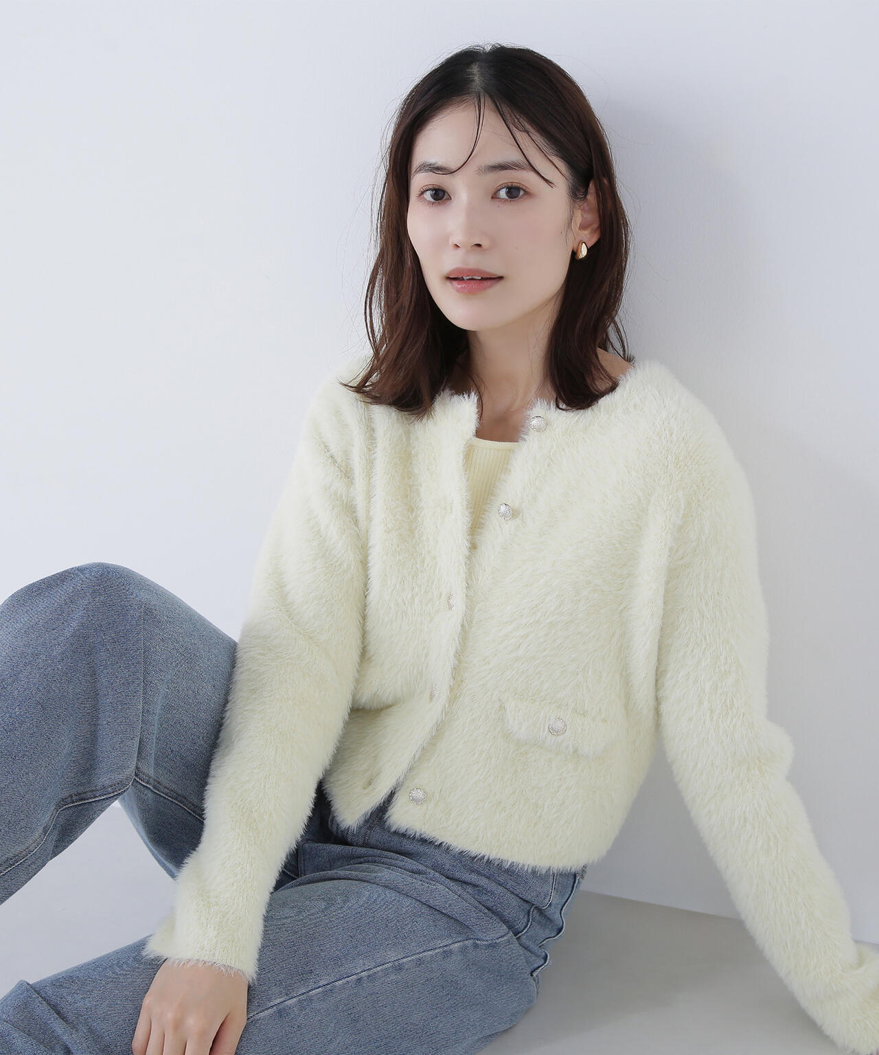 sweet掲載】【ちょうど、いい服】“ふわ＆リブ”アンサンブルニット