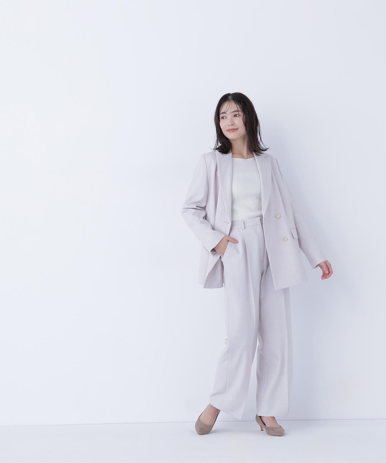 ダブルブレスト SETUP ボクシージャケット | NATURAL BEAUTY BASIC