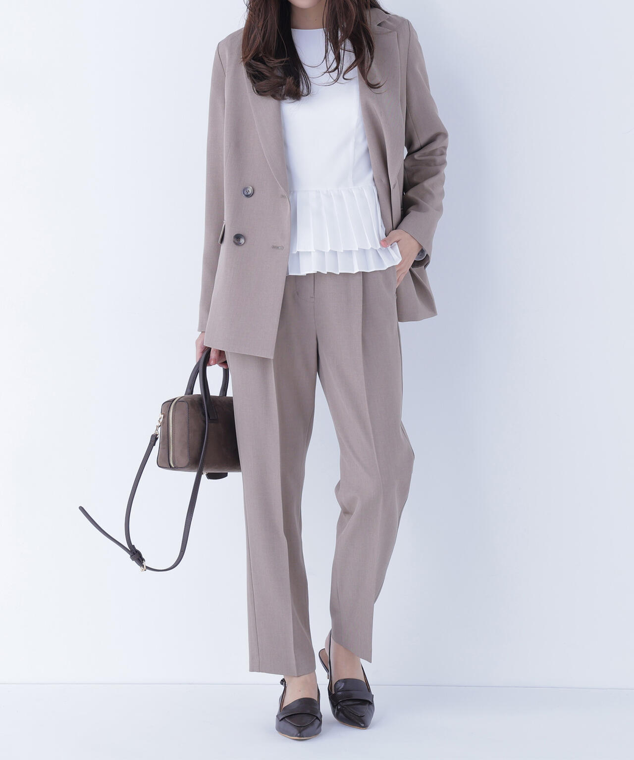 クラッシー SETUP タックパンツ | NATURAL BEAUTY BASIC（ナチュラル